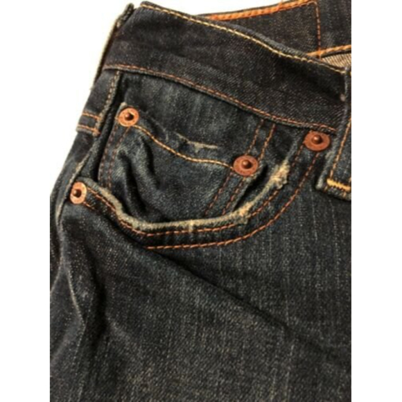 Lucky Brand Women's Jeans Easy Rider Buttonfly Distressed Size 00 Or 24 X 32 NWT - Picture 5 of 11